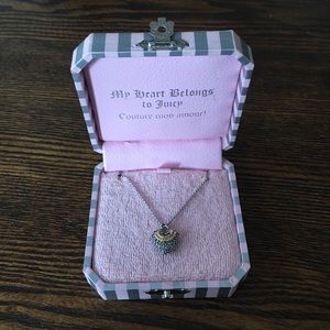 Juicy Couture Pave Heart Wish Necklace